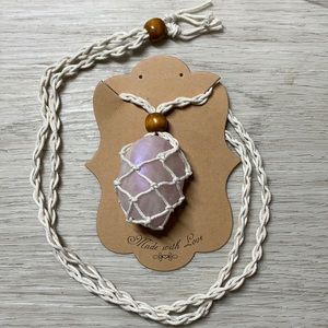 Rose Quartz Aura Necklace